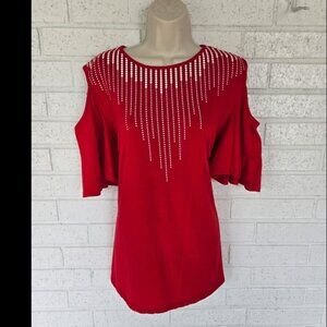 Shein brand cold shoulder blouse